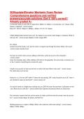 2026update&vert;Elevator Mechanic Exam Review&NewLine;&vert;Comprehensive questions and verified&NewLine;answers&sol;accurate solutions &vert;Get it 100&percnt; correct&excl;&excl;&NewLine;Already graded A&plus;
