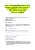 WSET DIPLOMA D2 EXAM STUDY GUIDE &NewLine;2026&sol;2027 ACCURATE QUESTIONS WITH &NewLine;CORRECT DETAILED SOLUTIONS &vert;&vert; &NewLine;100&percnt; GUARANTEED PASS &NewLine;<NEWEST VERSION> &NewLine;