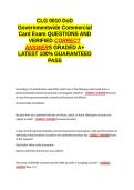 CLG 0010 DoD Governmentwide Commercial Card EXAM QUESTIONS AND VERIFIED CORRECT ANSWERS GRADED A&plus; -LATEST 2026-2027- 100- GUARANTEED PASS&period;docx&NewLine;&NewLine;