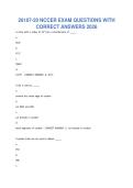 26107-20 NCCER EXAM QUESTIONS WITH&NewLine;CORRECT ANSWERS 2026