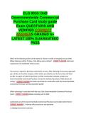 CLG 0010 DoD Governmentwide Commercial Purchase Card study guide QUESTIONS AND VERIFIED CORRECT ANSWERS GRADED A&plus; -LATEST 2026-2027- 100- GUARANTEED PASS&period;docx&NewLine;&NewLine;