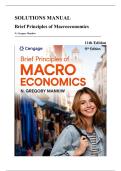 Solutions Manual &mdash; Brief Principles of Macroeconomics&comma; 11th Edition &lpar;Mankiw&comma; 2026&rpar;&comma; Chapters 1-20 &vert; All Chapters Covered