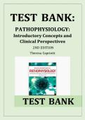 Pathophysiology&colon; Introductory Concepts &lpar;2nd Ed&period;&rpar; &ndash; Capriotti Test Bank