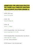 AIRMETHODS PRE HIRE EXAM PRACTICE &NewLine;TEST PAPER 2026 COMPLETE QUESTIONS &NewLine;AND ACCURATE SOLUTIONS GRADED A&plus;