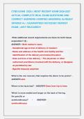 CTBS EXAM  2026 &vert;&vert; MOST RECENT EXAM 2026-2027 &NewLine;ACTUAL COMPLETE REAL EXAM QUESTIONS AND &NewLine;CORRECT ANSWERS &lpar;VERIFIED ANSWERS&rpar; ALREADY &NewLine;GRADED A&plus; &vert; GUARANTEED SUCCESS&excl;&excl; NEWEST  &NewLine;EXAM &vert; JUST RELEASED&excl;&excl;