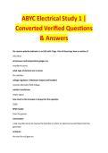ABYC Electrical Study 1 &vert; Converted Verified Questions & Answers