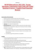 NR 599 Midterm Review 2025&ndash;2026 &ndash; Nursing Informatics Comprehensive Study Guide with Verified Questions & Answers &ndash; Complete Exam Preparation Resource&NewLine;