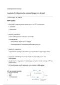 Toelatingsexamen &vert; biologie Module 3&colon; chemische omzettingen cel