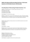NURS 5334 Advanced Pharmacology Final Exam&colon; 150 Practice&NewLine;Questions with Detailed Answers and Rationales