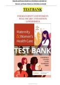 Maternity & Women's Health Care &lpar;13th Ed&period;&rpar; &ndash; Lowdermilk Test Bank