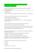 Installer's Test Questions and All Correct Answers&period;