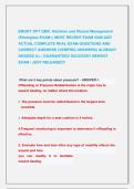 EMORY DPT GMC&colon; Nutrition and Wound Management &NewLine;&lpar;Etiologies&rpar; EXAM &vert;&vert; MOST RECENT EXAM 2026-2027 &NewLine;ACTUAL COMPLETE REAL EXAM QUESTIONS AND &NewLine;CORRECT ANSWERS &lpar;VERIFIED ANSWERS&rpar; ALREADY &NewLine;GRADED A&plus; &vert; GUARANTEED SUCCESS&excl;&excl; NEWEST  &NewLine;EXAM &vert; JUST RELEASED&excl;&excl;