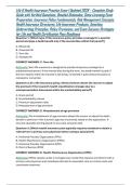 Life & Health Insurance Practice Exam 1 Updated 2026 &ndash; Complete Study Guide with Verified Questions&comma; Detailed Rationales&comma; State Licensing Exam Preparation&comma; Insurance Policy Fundamentals&comma; Risk Management Concepts&comma; Health Insurance Structures&comma; Life Insuranc