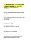 BOARDS EXAM QUESTIONS WITH &NewLine;CORRECT ANSWERS 2026&sol;2027 