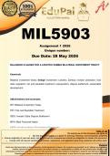 MIL5903 Assignment 1 &lpar;COMPLETE ANSWERS&rpar; - DUE 28 May 2026