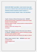 EXOS XPS PREP EXAM 2026 &vert;&vert; MOST RECENT EXAM 2026&NewLine;2027 ACTUAL COMPLETE REAL EXAM QUESTIONS AND CORRECT &NewLine;ANSWERS &lpar;VERIFIED ANSWERS&rpar; ALREADY GRADED A&plus; &vert; &NewLine;GUARANTEED SUCCESS&excl;&excl; NEWEST  EXAM &vert; JUST RELEASED&excl;&excl;