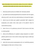FISDAP PARAMEDIC FINAL EXAM STUDY GUIDE ACTUAL EXAM  &vert; COMPLETE QUESTIONS WITH EXPERT SOLUTIONS &vert; 2026 LATEST UPDATED &vert; GET A&plus;