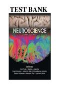 TEST BANK for Neuroscience&comma; 6th Edition by Purves&comma; Augustine&comma; Fitzpatrick&comma; Hall&comma; LaMantia&comma; Mooney&comma; Platt & White &vert; Complete Chapters 1-34 Guide &vert; Latest Update 2026&sol;2027 &vert; A&plus; Grade 