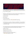 CPNRE Practice Questions LATEST&NewLine;2026&sol;2027 ACTUAL EXAM QUESTIONS&NewLine;WITH CORRECT ANSWERS 100&percnt;&NewLine;VERIFIED GRADED A&plus;
