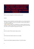 CPNRE SAMPLE QUESTIONS &lpar;EXAM&NewLine;PREP HERO&rpar; LATEST 2026&sol;2027&NewLine;ACTUAL EXAM QUESTIONS WITH&NewLine;CORRECT ANSWERS 100&percnt; VERIFIED&NewLine;GRADED A&plus;