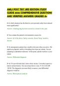AMLS POST TEST 3RD EDITION STUDY &NewLine;GUIDE 2026 COMPREHENSIVE QUESTIONS &NewLine;AND VERIFIED ANSWERS GRADED A&plus;
