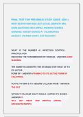 FINAL TEST FOR FRESENIUS STUDY GUIDE  2026 &vert;&vert;                &NewLine;MOST RECENT EXAM 2026-2027 ACTUAL COMPLETE REAL  &NewLine;EXAM QUESTIONS AND CORRECT ANSWERS &lpar;VERIFIED &NewLine;ANSWERS&rpar;  ALREADY GRADED A&plus; &vert; GUARANTEED                  &NewLine;SUCCESS&excl;&excl; &vert; NEWEST EXAM &vert; JUST REL