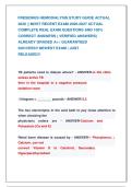 FRESENIUS HEMODIALYSIS STUDY GUIDE ACTUAL &NewLine;2026 &vert;&vert; MOST RECENT EXAM 2026-2027 ACTUAL &NewLine;COMPLETE REAL EXAM QUESTIONS AND 100&percnt; &NewLine;CORRECT ANSWERS &lpar; VERIFIED ANSWERS&rpar; &NewLine;ALREADY GRADED A&plus; &vert; GUARANTEED                   &NewLine;SUCCESS&excl;&excl; NEWEST EXAM &vert; JUST          