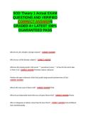 SOD Theory 1 Actual EXAM QUESTIONS AND VERIFIED CORRECT ANSWERS GRADED A&plus; -LATEST 2026-2027- 100- GUARANTEED PASS&period;docx&NewLine;&NewLine;