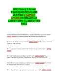 SOD Theory 3 Actual EXAM QUESTIONS AND VERIFIED CORRECT ANSWERS GRADED A&plus; -LATEST 2026-2027- 100- GUARANTEED PASS&period;docx&NewLine;&NewLine;