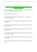 DBMS - DATABASE MANAGEMENT SYSTEM EXAM Questions and Answers Latest Graded A&plus;