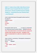 GCM 111 midterm Exam 2026 &vert;&vert; Most Recent Exam &NewLine;2026-2027 Actual Complete Real Exam Questions                 &NewLine;And Correct  Answers &lpar;Verified Answers&rpar; Already &NewLine;Graded A&plus; &vert; Guaranteed Success&excl;&excl; Newest Exam                       &NewLine;&vert;&vert; Just Released&excl;&excl;