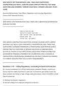 NEW MEXICO GF8 TRANSMISSION LINES&comma; TANKS AND SUBSTATIONS&NewLine;JOURNEYMAN ELECTRICAL LICENSING EXAM COMPLETE PRACTICE TEST BANK&NewLine;QUESTIONS AND ANSWERS &vert; VERIFIED SOLUTIONS &vert; UPDATED 2026&sol;2027 STUDY&NewLine;GUIDE