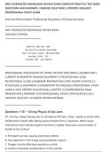 PADI DIVEMASTER KNOWLEDGE REVIEW EXAM COMPLETE PRACTICE TEST BANK&NewLine;QUESTIONS AND ANSWERS &vert; VERIFIED SOLUTIONS &vert; UPDATED 2026&sol;2027&NewLine;PROFESSIONAL STUDY GUIDE