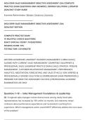 WGU D099 SALES MANAGEMENT OBJECTIVE ASSESSMENT &lpar;OA&rpar; COMPLETE&NewLine;PRACTICE EXAM QUESTIONS AND ANSWERS &vert; VERIFIED SOLUTIONS &vert; UPDATED&NewLine;2026&sol;2027 STUDY GUIDE