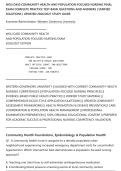 WGU D450 COMMUNITY HEALTH AND POPULATION-FOCUSED NURSING FINAL&NewLine;EXAM COMPLETE PRACTICE TEST BANK QUESTIONS AND ANSWERS &vert; VERIFIED&NewLine;SOLUTIONS &vert; UPDATED 2026&sol;2027 STUDY GUIDE