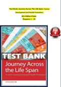 Test Bank Journey Across the Life Span Human Development and Health Promotion 7th Edition Test Bank By Polan Taylor Chapters 1 to 14 Exam Questions Answers Study Resource ISBN9781719649001&NewLine;