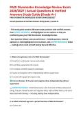PADI Divemaster Knowledge Review Exam 2026&sol;2027 &vert; Actual Questions & Verified Answers Study Guide &lpar;Grade A&plus;&rpar;