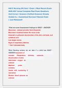 HACC Nursing 242 Quiz 1 Exam &vert;&vert; Most Recent Exam &NewLine;2026-2027 Actual Complete Real Exam Questions                 &NewLine;And Correct  Answers &lpar;Verified Answers&rpar; Already &NewLine;Graded A&plus; &vert; Guaranteed Success&excl;&excl; Newest Exam                       &NewLine;&vert;&vert; Just Released&excl;&excl;