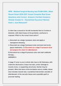 HESI - Medical Surgical Nursing test EXAM 2026 &vert;&vert; Most &NewLine;Recent Exam 2026-2027 Actual Complete Real Exam &NewLine;Questions And Correct  Answers &lpar;Verified Answers&rpar; &NewLine;Already Graded A&plus; &vert; Guaranteed Success&excl;&excl; Newest  &NewLine;Exam &vert;&vert; Just Released&excl;&excl; 