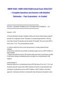 NRNP 6568 &sol; NURS 6568 EXAM Actual Exam 2026&sol;2027 &ndash; Complete Questions and Answers with Detailed Rationales &ndash; Pass Guaranteed - A&plus; Graded
