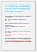 ISDS 3115 EXAM 3 &vert;&vert; MOST RECENT EXAM 2026-2027 &NewLine;ACTUAL COMPLETE REAL EXAM QUESTIONS AND &NewLine;100&percnt; CORRECT ANSWERS &lpar;VERIFIED ANSWERS&rpar; &NewLine;ALREADY GRADED A&plus;  &vert; GUARANTEED SUCCESS&excl;&excl; &NewLine;NEWEST EXAM &vert; JUST RELEASED&excl;&excl;