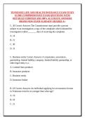 TENNESSEE LIFE AND HEALTH INSURANCE EXAM STUDY GUIDE COMPREHENSIVE EXAM QUESTIONS WITH DETAILED VERIFIED AND 100&percnt; ACCURATE ANSWERS BRAND NEW EXAM ALREADY GRADED A&plus;