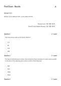 SPHE 421&vert; Final Exam&vert; Questions and answers &vert; Updated Rated A&plus; &vert; 100&percnt; CORRECT &vert; American Military University