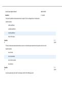 SPHE 421&vert; Week 2 Quiz Muscles and Biomechanics&vert; Questions and answers &vert; Updated Rated A&plus; &vert; 100&percnt; CORRECT &vert; American Military University