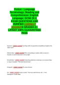 Fiction - Language Terminology Reading and Comprehension English Language GCSE &lpar;9 -1&rpar; EXAM QUESTIONS AND VERIFIED CORRECT ANSWERS GRADED A&plus; -LATEST 2026-2027- 100- GUARANTEED PASS&period;docx&NewLine;&NewLine;