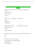 AOA TRAINING PRACTICAL EXAM Questions and Answers Latest Graded A&plus;