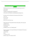 AOA TRAINING PRACTICAL EXAM Questions and Answers Latest Graded A&plus;