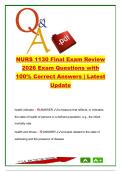 NURS 1130 Final Exam Review Guide &vert; 300&plus; Nursing Final Exam Questions and Answers on Public Health&comma; Health Insurance&comma; Ethics&comma; Medicare & Patient-Centered Care