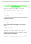 ENVIRONMENTAL SCIENCE EXAM &num;1 &lpar;CHAPTERS 1-7&rpar; Questions and Answers Latest Graded A&plus;