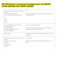 WPC 300 ASU Exam 1 &lpar;concept quiz&comma; knowledge check&comma; etc&rpar; UPDATED &NewLine;ACTUAL QUESTIONS AND CORRECT ANSWERS 